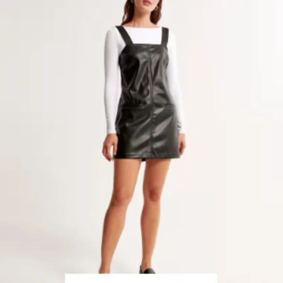 Abercrombie & Fitch | Dresses | Abercrombie Faux Leather Shift Mini Dress Jumper | Poshmark Abercrombie & Fitch | Dresses | Abercrombie Faux Leather Shift Mini Dress Jumper | Poshmark